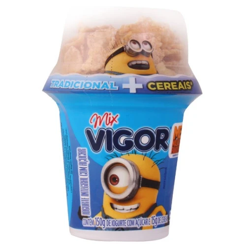 IOGURTE INTEGRAL FRUTA COM CEREAIS MEU MALVADO FAVORITO 3 VIGOR MIX COPO 165G