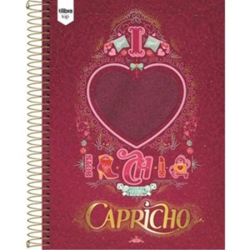 CADERNO UNIVERSITÓRIO ESPIRAL TOP CAPRICHO 200 FOLHAS 860G TILIBRA
