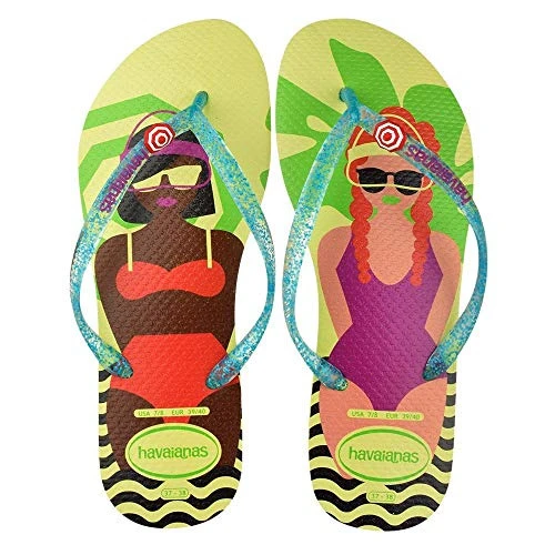 SAND HAVAIANAS SLIM COOL 37 38 AMARELO POLEN