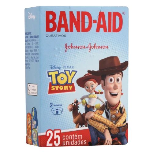 CURATIVO TOY STORY BAND AID CAIXA 25 UNIDADES