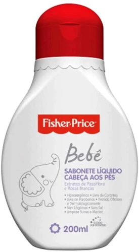 BIOTROPIC FISHER PRICE SABONETE LÍQUIDO 200ML CABECA AOS PES