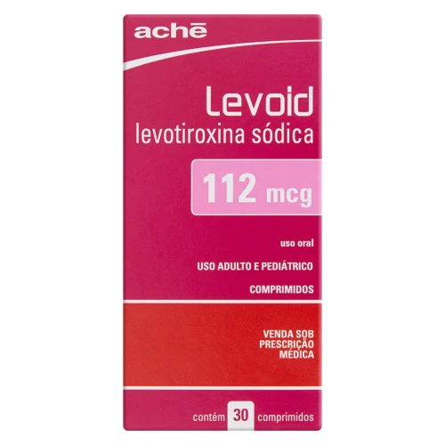 LEVOID 112MG ACHÊCAIXA 30 COMPRIMIDOS