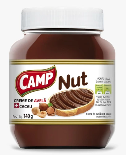 CREME AVELÃ CAMP NUT 140G