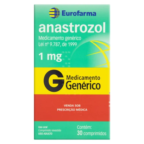 ANASTROZOL 1MG EUROFARMA CAIXA 30 COMPRIMIDOS REVESTIDOS