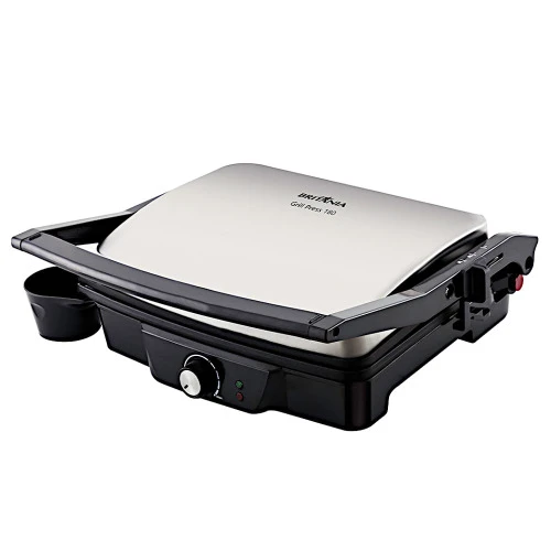 SANDUICHEIRA GRILL BRITANIA PRESS 180 PRETO PRATA 110V
