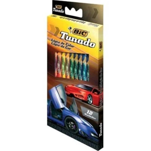 LÁPIS COR BIC TUNADO COM 12