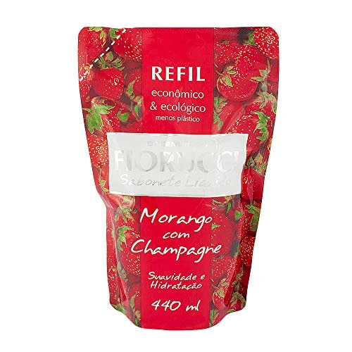 SABONETE LÍQUIDO DE MORANGO COM CHAMPAGNE REFIL FIORUCCI