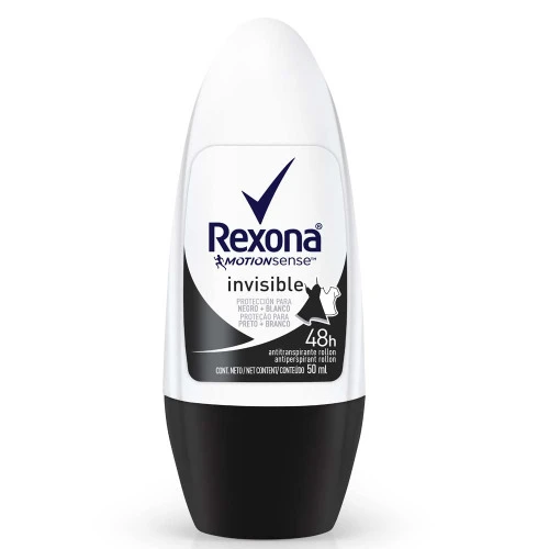 ANTITRANSPIRANTE ROLL ON ANTIBACTERIAL E INVISIBLE REXONA MEN MOTIONSENSE 50ML