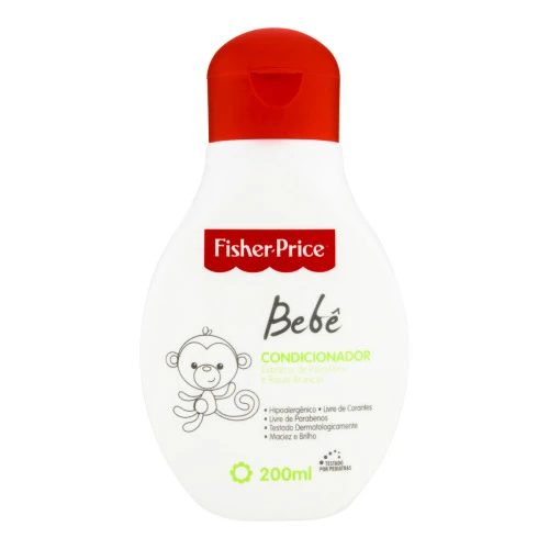 CONDICIONADOR PARA BEBÊ EXTRATOS DE PASSIFLORA E ROSAS BRANCAS FISHER PRICE FRASCO 200ML