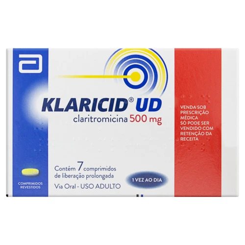KLARICID UD 500MG ABBOTT CAIXA 7 COMPRIMIDOS REVESTIDOS