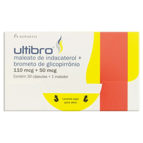 ULTIBRO NOVARTIS CAIXA 30 CÁPSULAS INALADOR