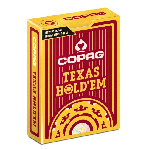 BARALHO PLÁSTICO TEXAS HOLDEM NG POKER SIZE PRETO COPAG