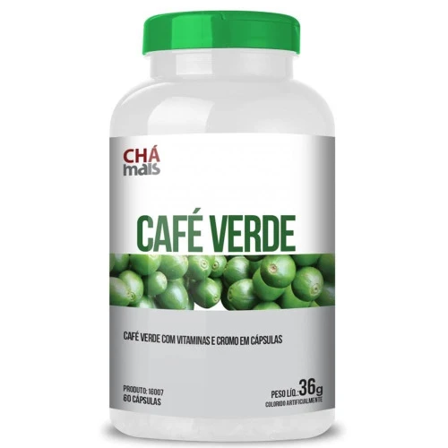 CAFÉ VERDE 60 CÁPSULAS 600MG CHÁ MAIS