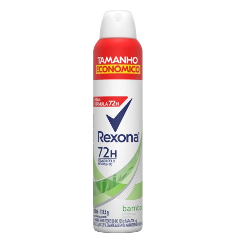 ANTITRANSPIRANTE AEROSSOL BAMBOO REXONA 200ML TAMANHO ECONÔMICO