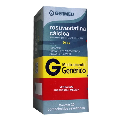ROSUVASTATINA CÁLCICA 20 MG 30 COMPRIMIDOS GERMED PHARMA GENÉRICO