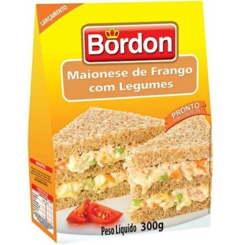 MAIONESE COM LEGUMES E FRANGO BORDON 300G
