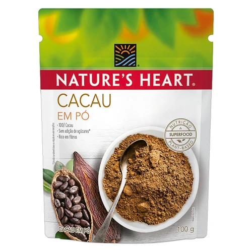 CACAU EM PÓ NATURES HEART POUCH 100G