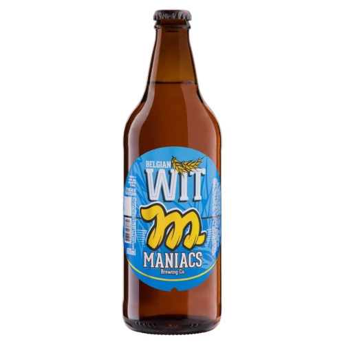 CERVEJA BELGIAN WIT MANIACS GARRAFA 600ML