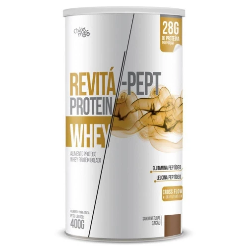 WHEY REVITÁ PEPT PROTEIN SABOR CACAU 400G CHÁMAIS