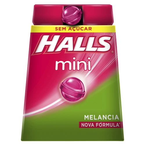 BALA HALLS MINI SABOR MELANCIA 15G