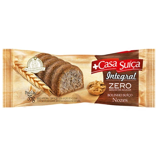 BOLINHO CASA SUICA ZERO 35G INTEGRAL NOZES