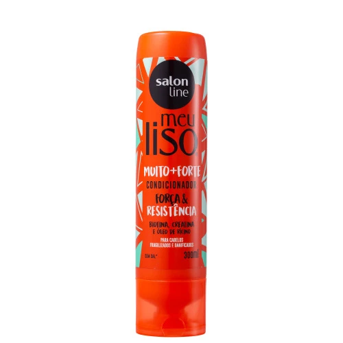 CONDICIONADOR MEU LISO MUITO+FORTE SALON LINE 300ML