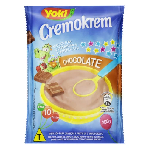 MINGAU CHOCOLATE YOKI CREMOKREM PACOTE 200G