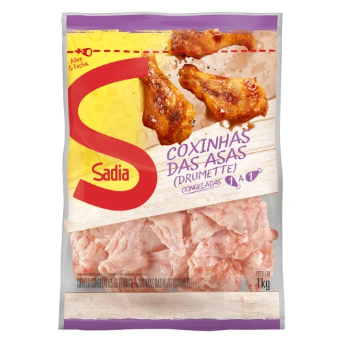COXINHA DA ASA DE FRANGO CONGELADO SADIA PACOTE 1KG