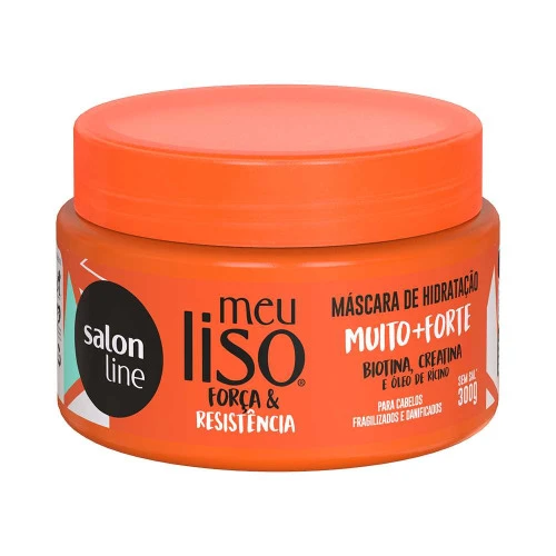 SALON LINE MASCARA DE HIDRATAÇÃO CAPILAR MEU LISO MUITO FORTE FORCA E RESISTENCIA 300 G X 1