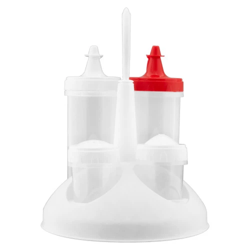 PORTA BISNAGA SAL E PALITO BRANCO PLASÁTIL