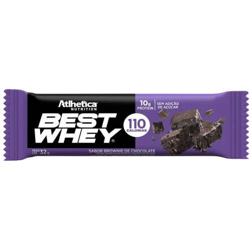 BARRA WHEY BROWNIE CHOC BEST ATLHETICA 32G