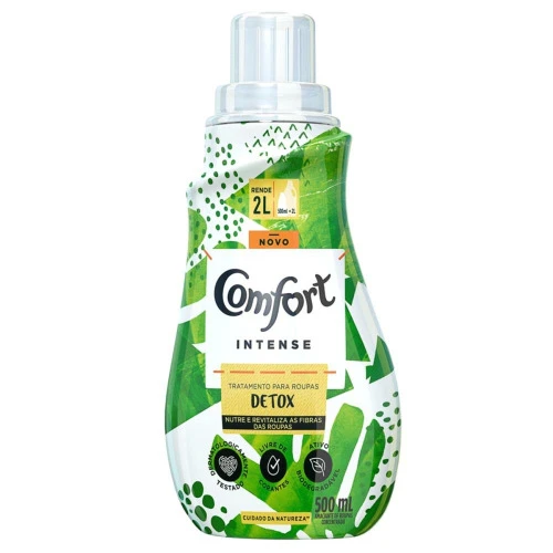 AMACIANTE DE ROUPA CONCENTRADO DETOX COMFORT INTENSE FRASCO 500ML