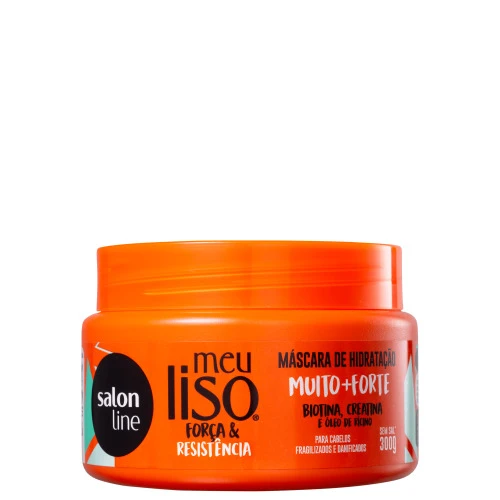 MÁSCARA DE HIDRATAÇÃO MEU LISO MUITO+FORTE SALON LINE 300G