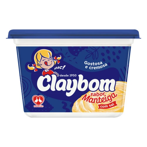 MARGARINA MANTEIGA COM SAL CLAYBOM POTE 500G