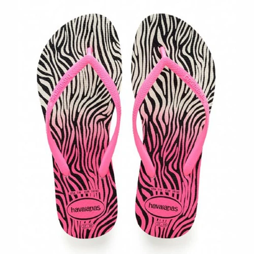 SAND HAVAIANAS SLIM ANIMALS 31 32 BRANCO MARAVILHA