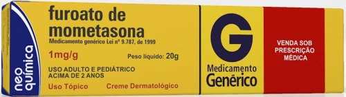 FUROATO DE MOMETASONA 1 MG G CREME DERMATOLÓGICO HYPERMARCAS GENÉRICO