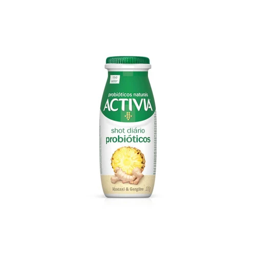 LEITE FERMENTADO ACTIVIA 100G SHOT ABACAXI GENGIBRE