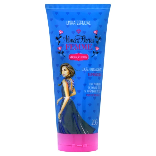 LOÇÃO HIDRATANTE ILUMINADORA ALMA DE FLORES FEMME BISNAGA 200ML