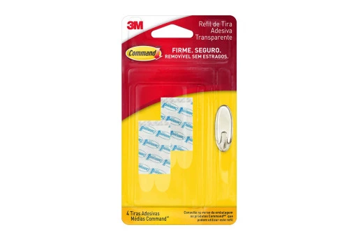 REFIL DE GANCHO COMMAND CLEAR MÉDIO SCOTCH