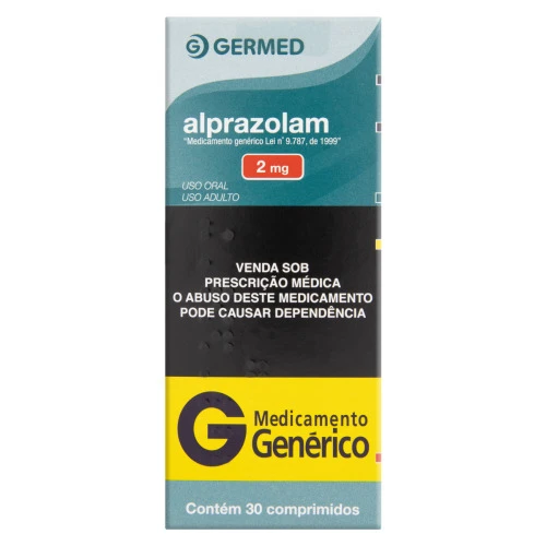 ALPRAZOLAM 2MG GERMED CAIXA 30 COMPRIMIDOS
