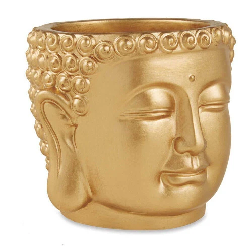 CACHEPOT DOURADO EM CIMENTO 3077901