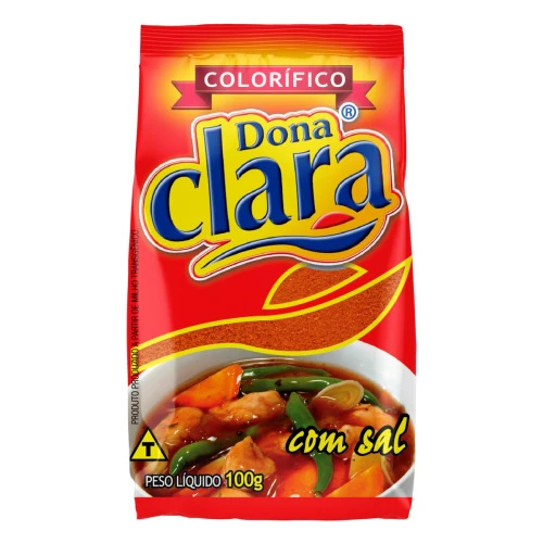 COLORÍFICO EM PÓ COM SAL DONA CLARA PACOTE 100G