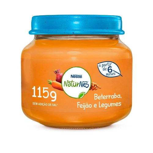 ALINENTO INFANTIL NESTLÉ 115G FEIJÃO LEGUMES E BETERRABA