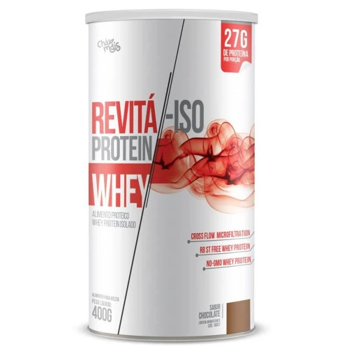 WHEY REVITA ISO PROTEIN SABOR CHOCOLATE 400G CHÁMAIS