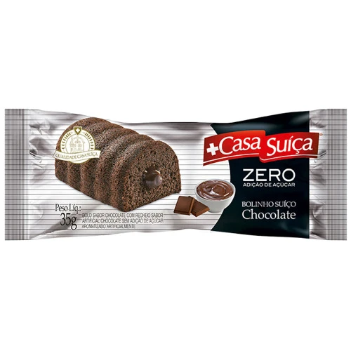 BOLINHO CASA SUICA ZERO 35G CHOCOLATE