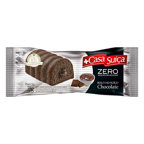 BOLINHO SUÍÇO CHOCOLATE CASA SUÍÇA PACOTE 35G