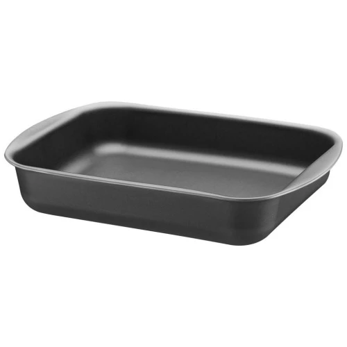 ASSADEIRA FUNDA TRAMONTINA BRASIL EM ALUMÍNIO COM REVESTIMENTO INTERNO E EXTERNO ANTIADERENTE STARFLON T1 GRAFITE 28 CM