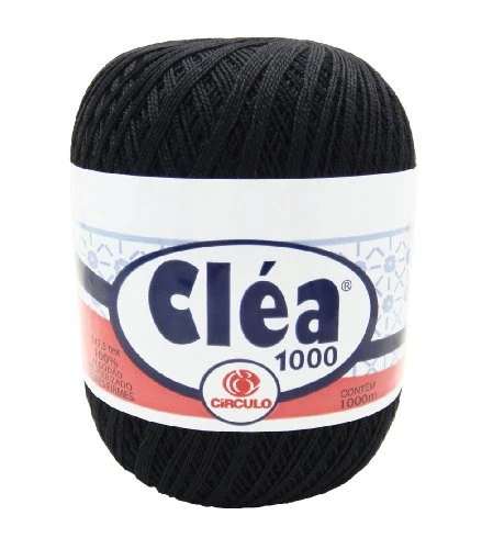 BLACK SIZE 10 CROCHET COTTON THREAD YARN KNITTING 100 MERCERIZED