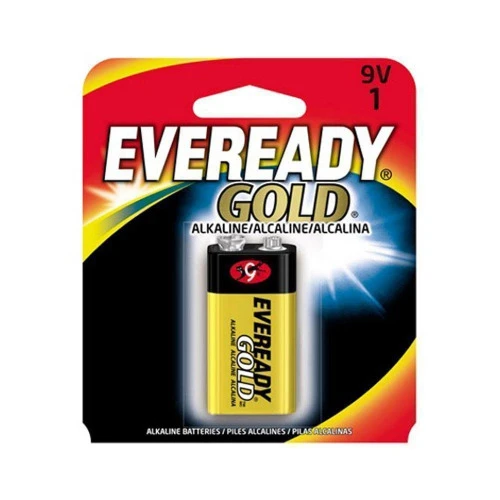 BATERIA ALCALINA - 9V - 6LR61 - CARTELA UNITÁRIA - EVEREADY GOLD