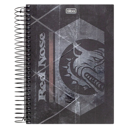 CADERNO CAPA DURA ESPIRAL RED NOSE TILIBRA 200MM X 275MM 320 FOLHAS